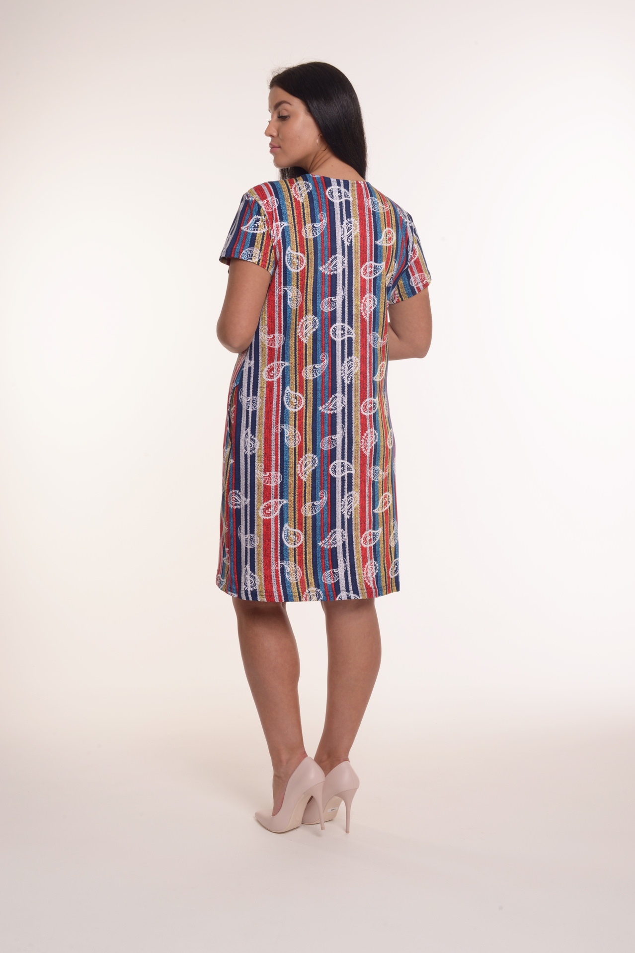 Фото товара 21330, цветная туника из хлопка