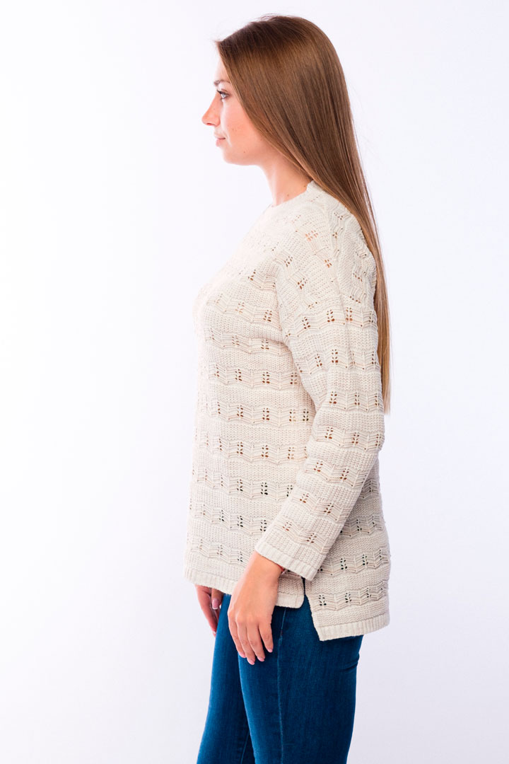 Фото товара 18847, вязаная туника с длинным рукавом